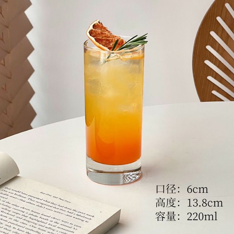 Taza de bar de Collins Taza de cristal recta Taza de té helado de Long Island Taza de mezcla Taza de Gin Tonic Taza de mojito Taza de cóctel