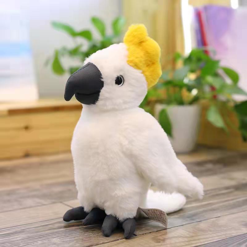 Nueva simulación de muñeca de guacamayo Rio Adventure Parrot Doll Máquina de muñecas para pájaros Juguetes de peluche al por mayor