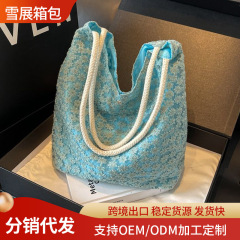 韓国系の怠惰な風レースのバケツバッグカジュアルins甘美な花バッグ