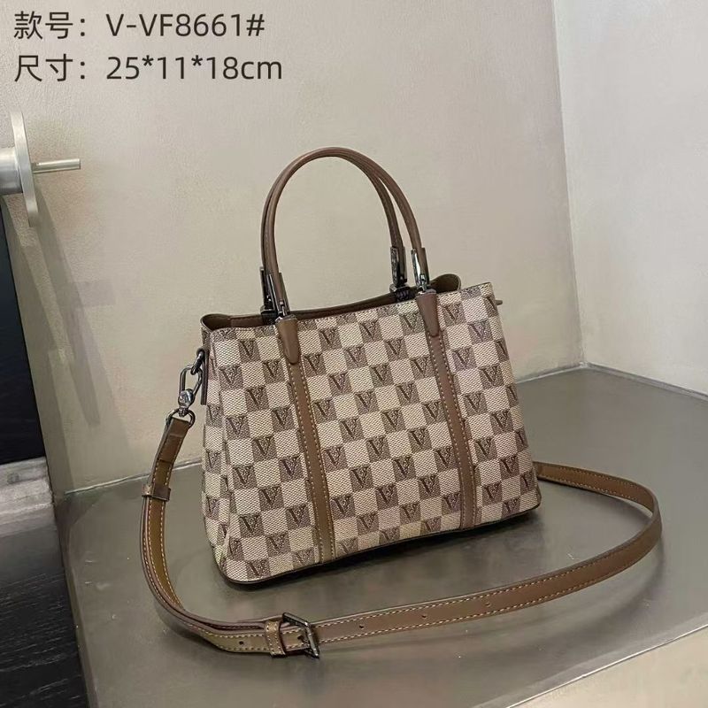 华伦梵妮新款棋盘格手提单肩包大容量多隔层女包今年流行款质感|undefined