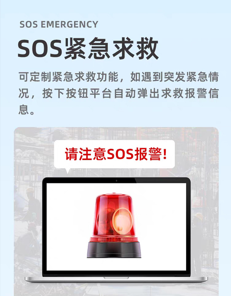 External-Mounted Safety Helmet Locator 4g Smart Safety Helmet Smart Construction Site Check-In Monitoring Voice Gps Locator