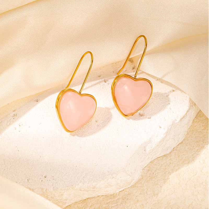Love earrings-pink