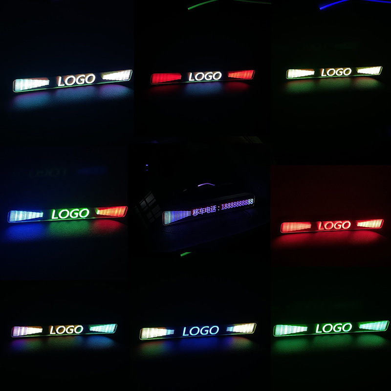 Coche LED Luz de recogida luz faro modificado controlado por voz música ritmo hogar Oficina partido faro transfronterizo