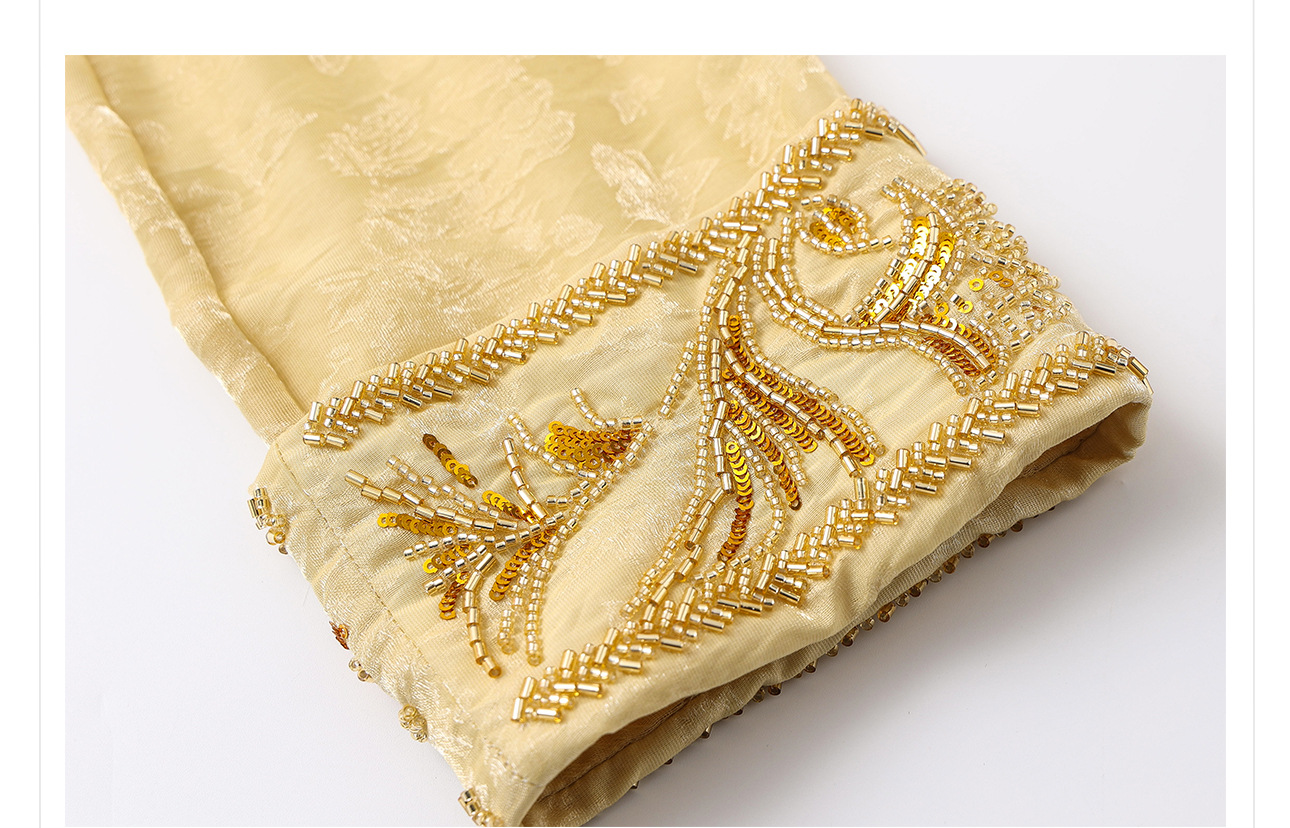 Áo sơ mi nữ dài tay phong cách Trung Hoa mới, đính cườm thêu tay, chất liệu rayon mỏng nhẹ N2071 — Màu hồng, Màu trắng be, Màu vàng nhạt chi tiết 53