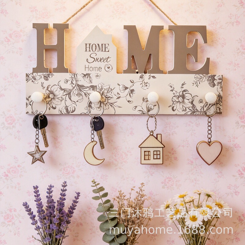 Vintage Entryway Decorative Hooks HOME Letter Key Hat Scarf Storage Nordic Vintage Country Style Vintage Entryway Decorative Hooks HOME Letter Key Hat Scarf Storage Nordic Vintage Country Style