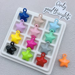 吊り穴ペイント五芒星ドーパミンカラーペンダントアクリル diy ペンダントビーズバッグブレスレットアクセサリー