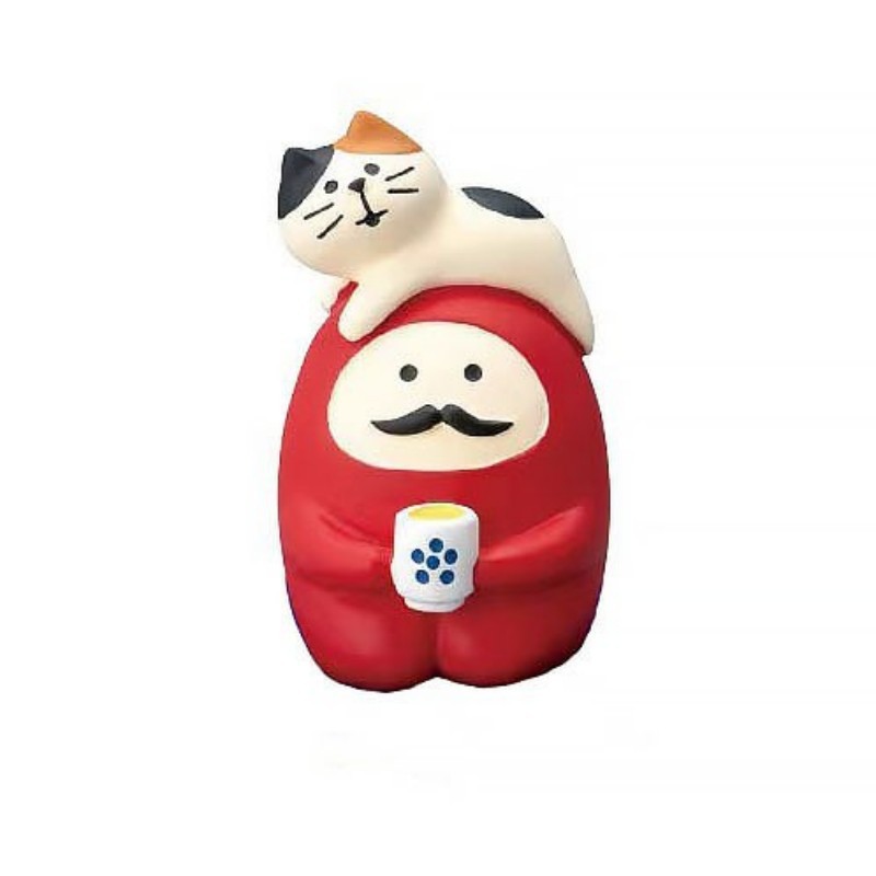 다루마 누워있는 고양이