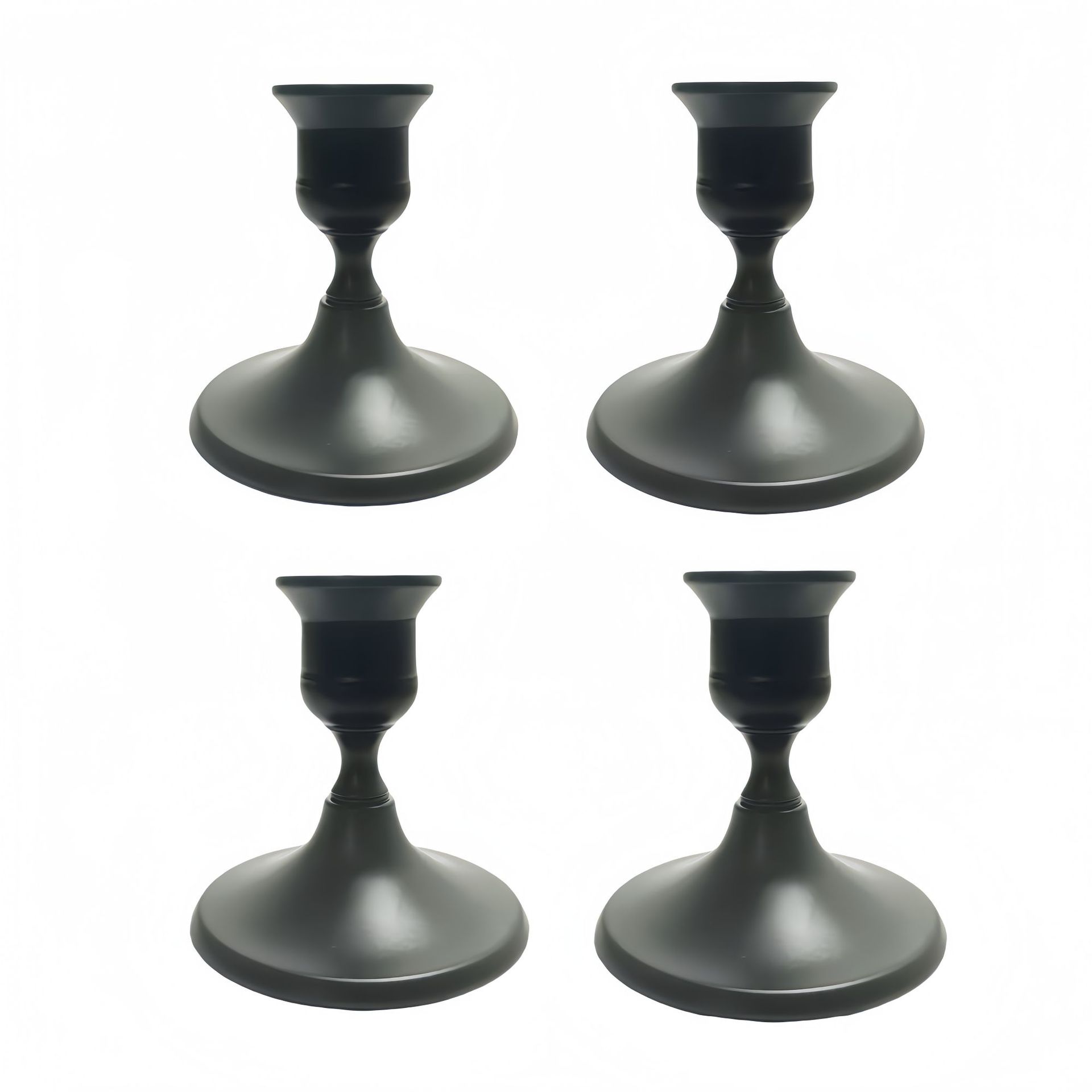 Adornos de candelabros pequeños simples de estilo europeo Navidad San Valentín luz de velas Cena Sentido de ambiente Candelabros Decoración de bodas