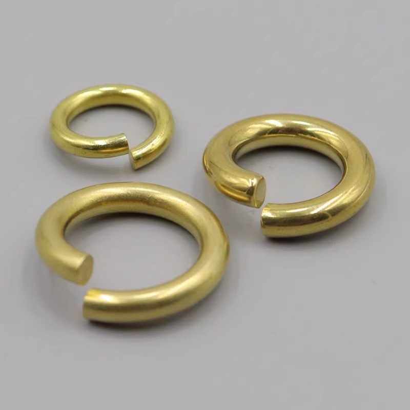 厂家现货常规铜开口圈 线割圈 箱包扣饰品钥匙扣配件多规格挂饰