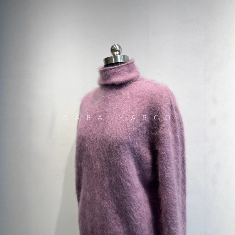 Craftsmanship Aesthetics~Shima Seiki Seamless Cashmere Wool Brushed Turtleneck Knitwear 26 Autumn/Winter Ambiance Inner Wear for Women Craftsmanship Aesthetics~Shima Seiki Seamless Cashmere Wool Brushed Turtleneck Knitwear 26 Autumn/Winter Ambiance Inner Wear for Women