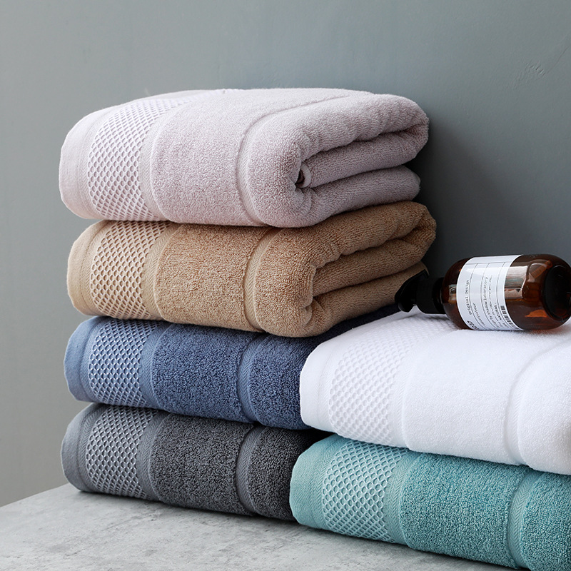 Zai Zai Plain colour Merchandise Xinjiang Cotton adult hotel household men and women soft water uptake Bath towel wholesale