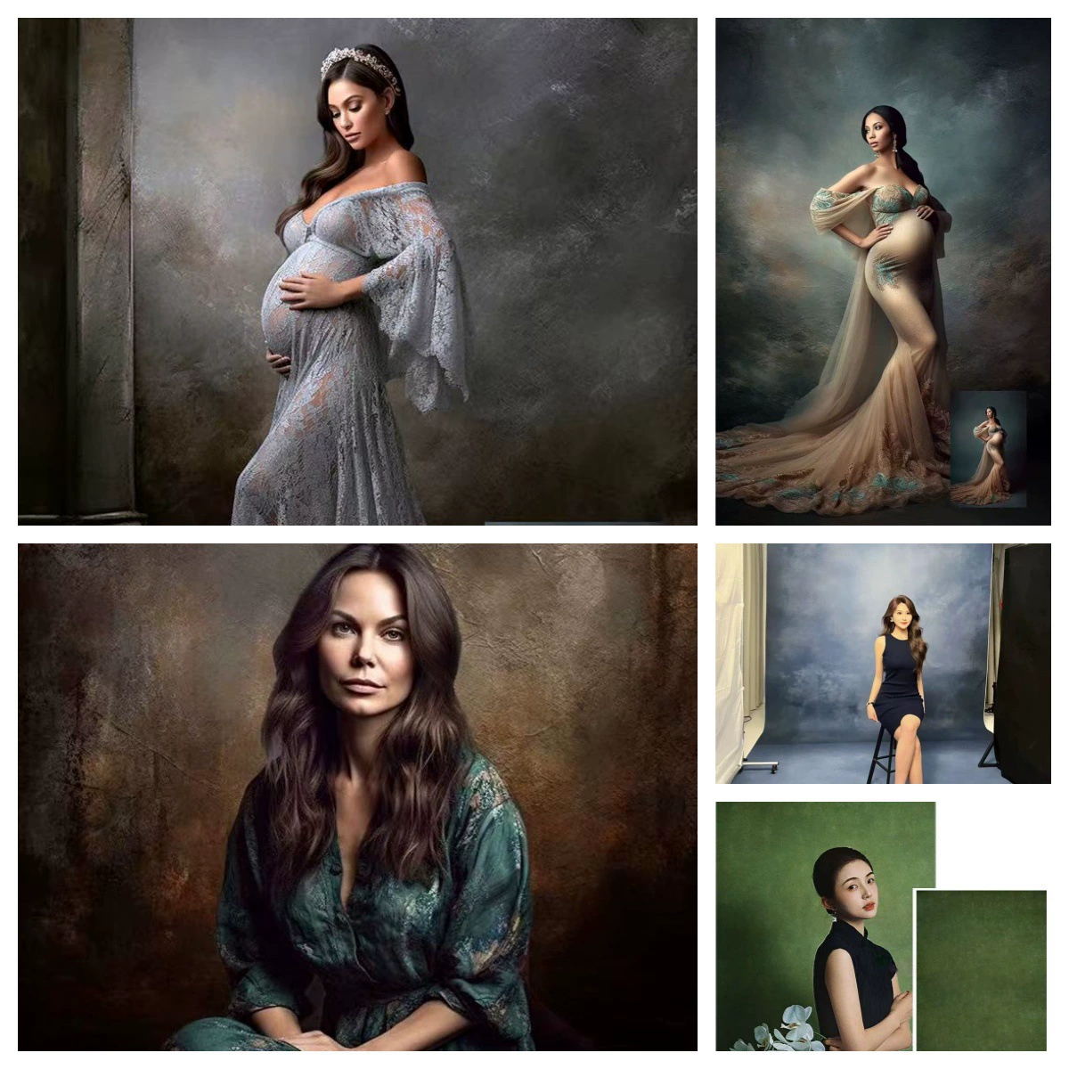 Фон для фотосъемки в стиле масляной живописи Amazon, портретная фотография, ретро-фон для фото