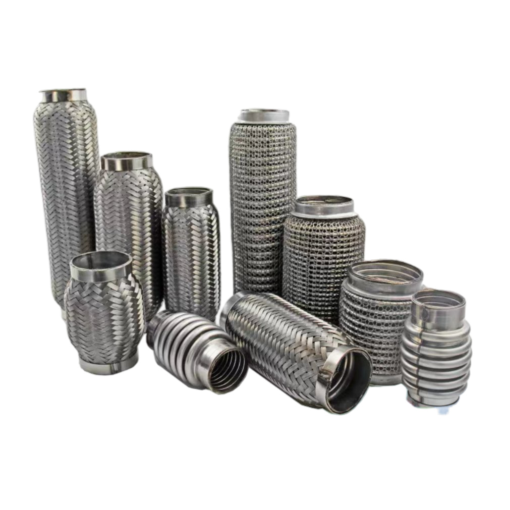 Automobile bellows soft connection automobile three-way catalytic converter exhaust hose shock absorption stainless steel muffler soft net