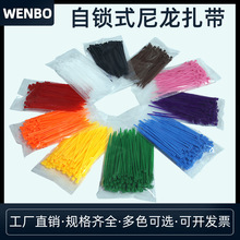 黑白透明彩色尼龙扎带红黄蓝绿粉橙紫棕色扎带低温耐寒捆绑束线带