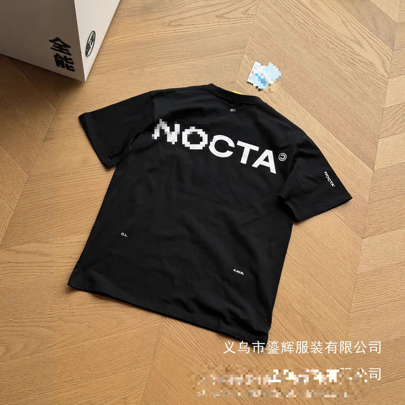 Men's T-shirt NOCTA co-branded model with NK logo print, original FIee casual, comfortable, breathable short-sleeve wholesale