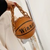 Basketball winter shoulder bag, trend fashionable one-shoulder bag, small bag