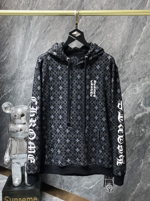 Chrome Heart Hoodie 克罗伈十字架连帽卫衣跨境宽松男女拉链帽衫|undefined