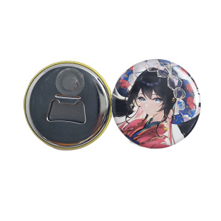 New beer bottle opener material homemade pattern high quality tinplate base magnetic refrigerator sticker screwdriver