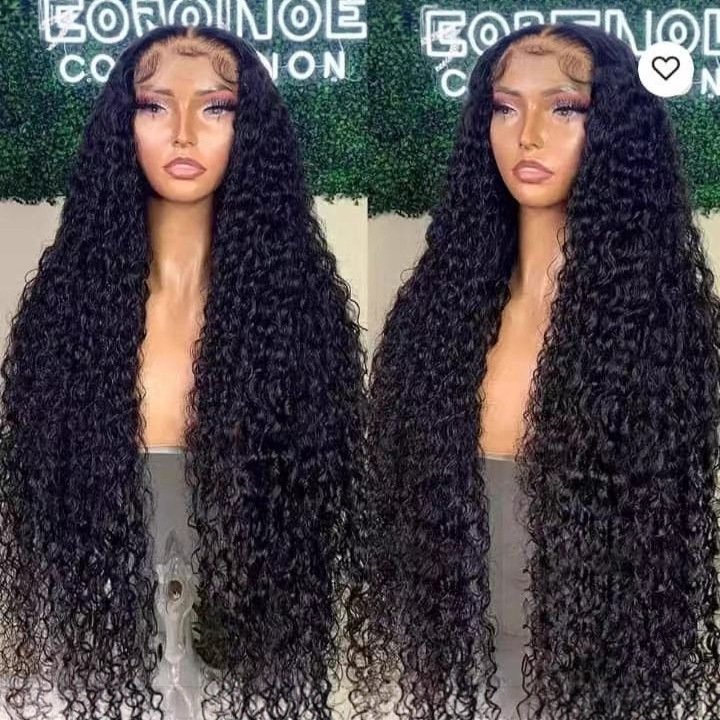 13X6 Deep Wave Lace Front Wig Lace Front Wig Women's Medium Parted Small Curly Long Curly Hair Cover 13X6 Deep Wave Lace Front Wig Lace Front Wig Women's Medium Parted Small Curly Long Curly Hair Cover