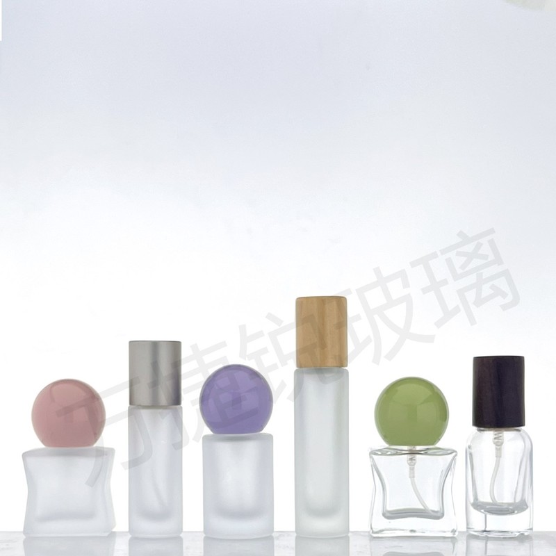 现货磨砂款小样10ml 15ml  香水玻璃按压喷雾瓶一体装|undefined