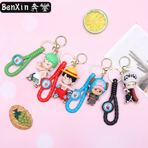 Benxin creative One Piece series keychain car pendant bag key chain pendant business small gift wholesale