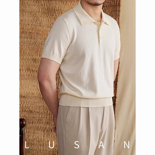 Summer Thin Men's Slim Fit Casual POLO Shirt Fashion Korean Version T-Shirt Short Sleeve Trendy Factory Wholesale