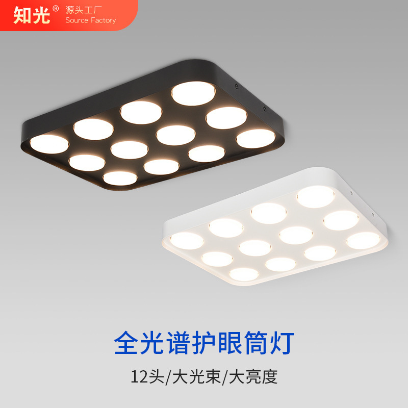 Oversurface downlight GX53 replacement light source adjustable angle no main lamp living room lamp lighting bucket lamp 12 head ceiling lamp