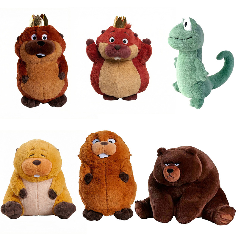 Cross-Border New Model Hoppers Plush Beaver Transformation Plan Plush Toy Doll Movie Character Doll Cross-Border New Model Hoppers Plush Beaver Transformation Plan Plush Toy Doll Movie Character Doll