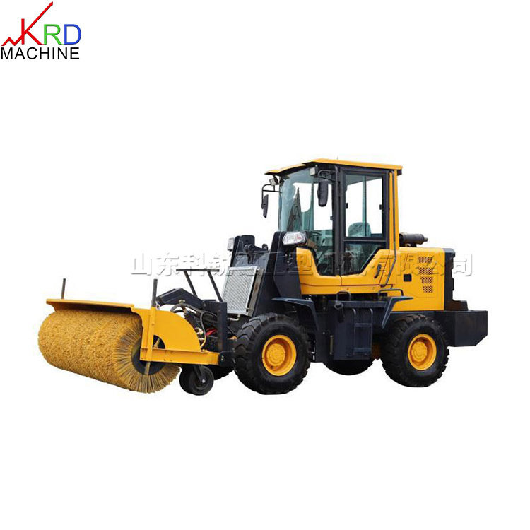 冬季道路积雪养护机 滚刷式道路破冰除雪机 液压马路积雪清扫车