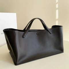 THE * ROW大容量本革トートバッグIdahoハンドバッグ高级感脇下カバンショルダーバッグ子母バッグ