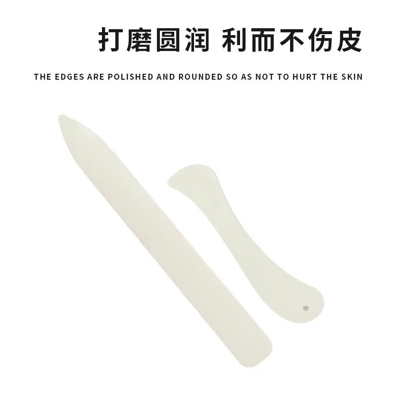 Plástico imitación buey hueso cuchillo DIY tarjeta hecha a mano arrugado cuchillo rasguño cuchillo origami cuchillo sala de estudio herramienta 2 piezas conjunto