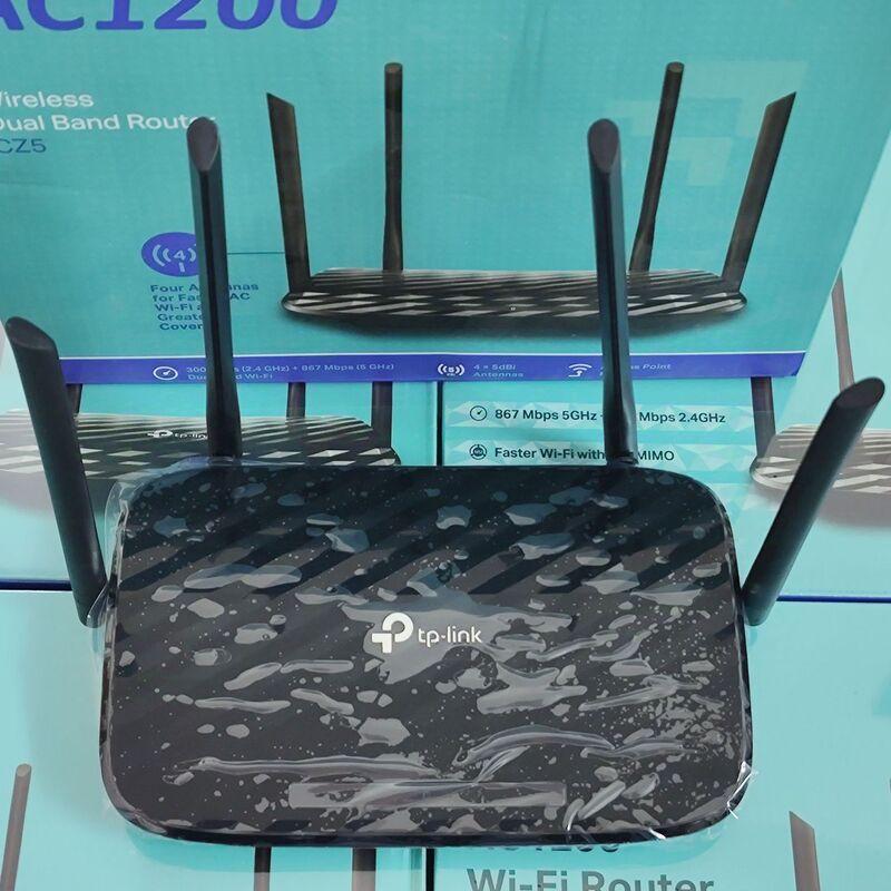 Tp-Link English Version Cz5 Four-Antenna Dual-Band Ac1200 Wireless Router 5Gwifi High-Speed Cross-Border Network Cable
