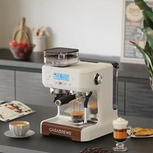 Casabrews/Cabris Household Small Commercial Semi-Automatic Coffee Machine Italian Grinding Extraction Milk Foaming All-In-One Machine