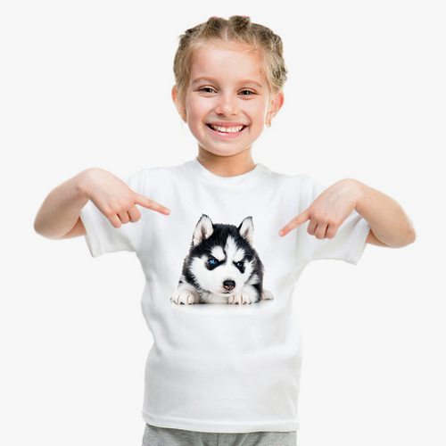 Wish Cat Print Loose Casual Women's T-Shirt