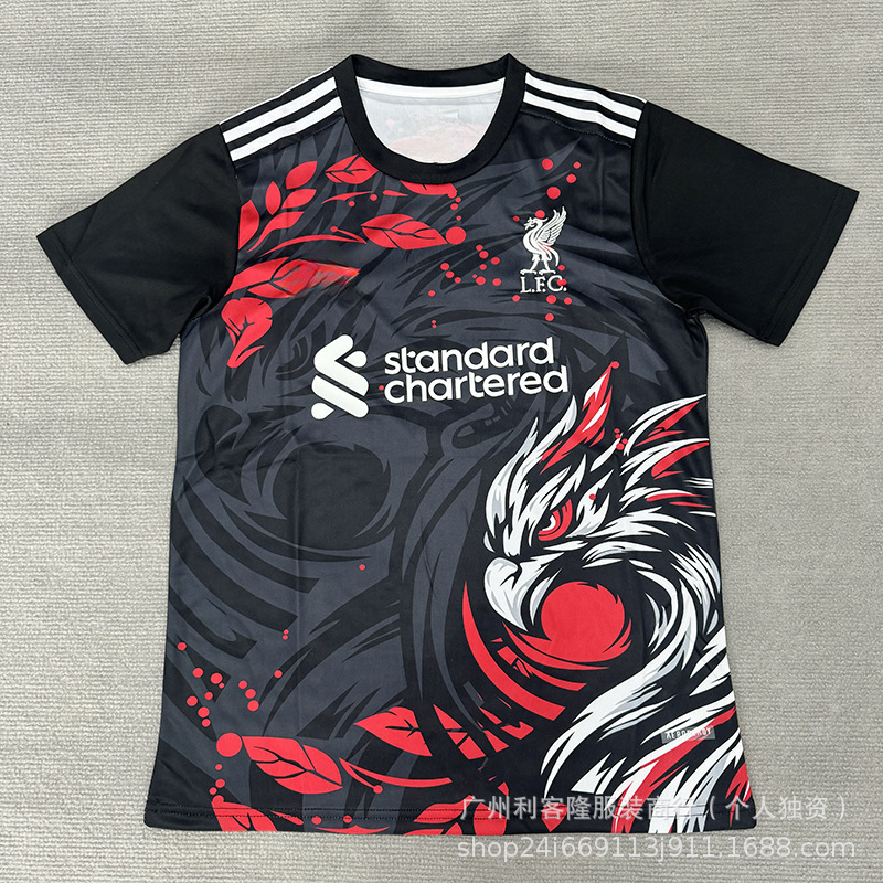 2526赛季新款足球服曼联利物浦球衣球迷版短袖t恤上衣批发可印号|undefined