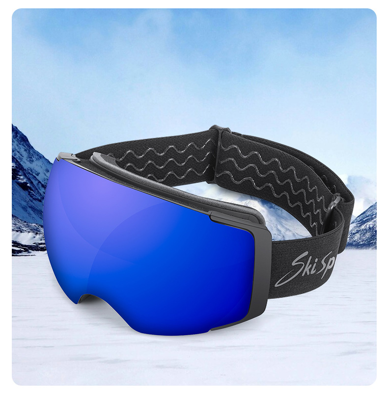 2024 ochelari de protecție sferici pentru miopie cu câmp mare magnetic pentru schi pentru adulți, în aer liber, anti-ceață_voghion.com
