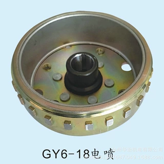 GY6-125/150-18极  HM125/150-18 电喷摩托车磁电机转子总成 飞轮