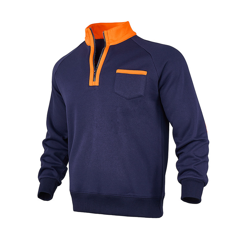 Men's Half Zip Sweatshirt With Stand Collar For Autumn And Winter_voghion.com
