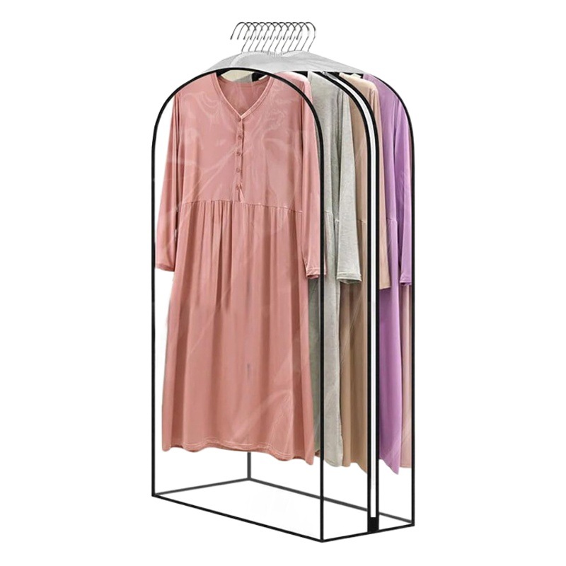 Ropa tridimensional cubierta de polvo hogar transparente ropa ensanchada bolsa de polvo cubierta de abrigo vestido colgando bolsa de ropa