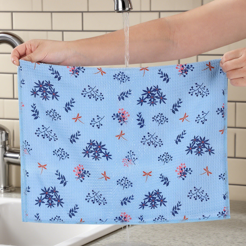 Cross-Border Amazon Kitchen Towels, Quick-Drying Towels, Cleaning Towels, Kitchen Dish Towels, Decorative Holiday Logo Customization