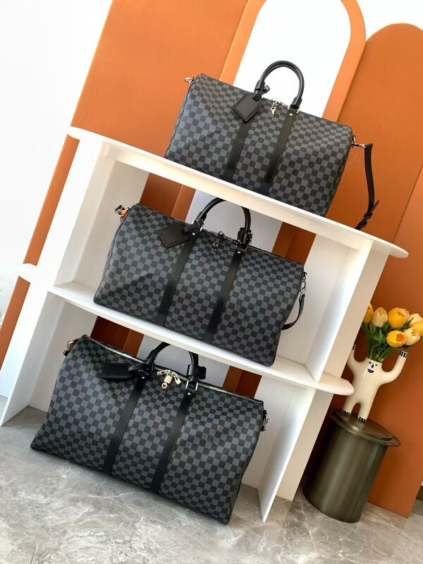 Lujia Keepall50 大容量荷物バッグメンズ軽量トラベルバッグメンズショルダービジネス出張収納バッグ|undefined