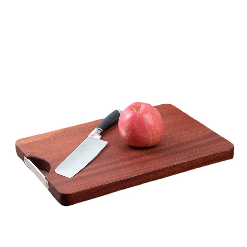 Tabla de corte de ébano madera maciza madera entera a prueba de moho Sapele tabla de corte rectangular tabla de cortar de cuchillos de cocina tabla de cortar
