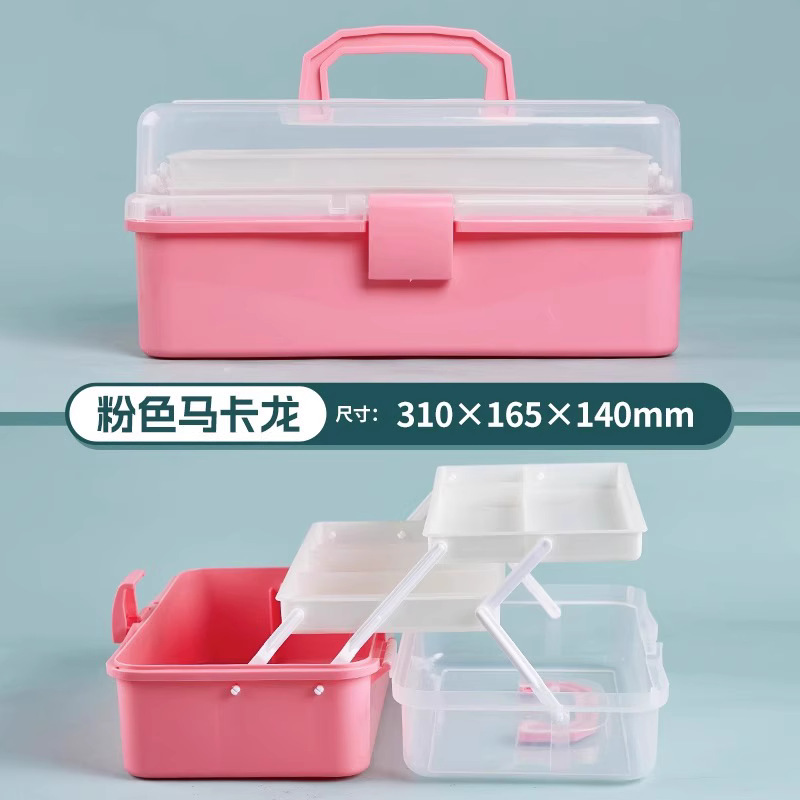 书法毛笔收纳盒初学者大容量小学生儿童手提式便携工具箱美术国画|undefined