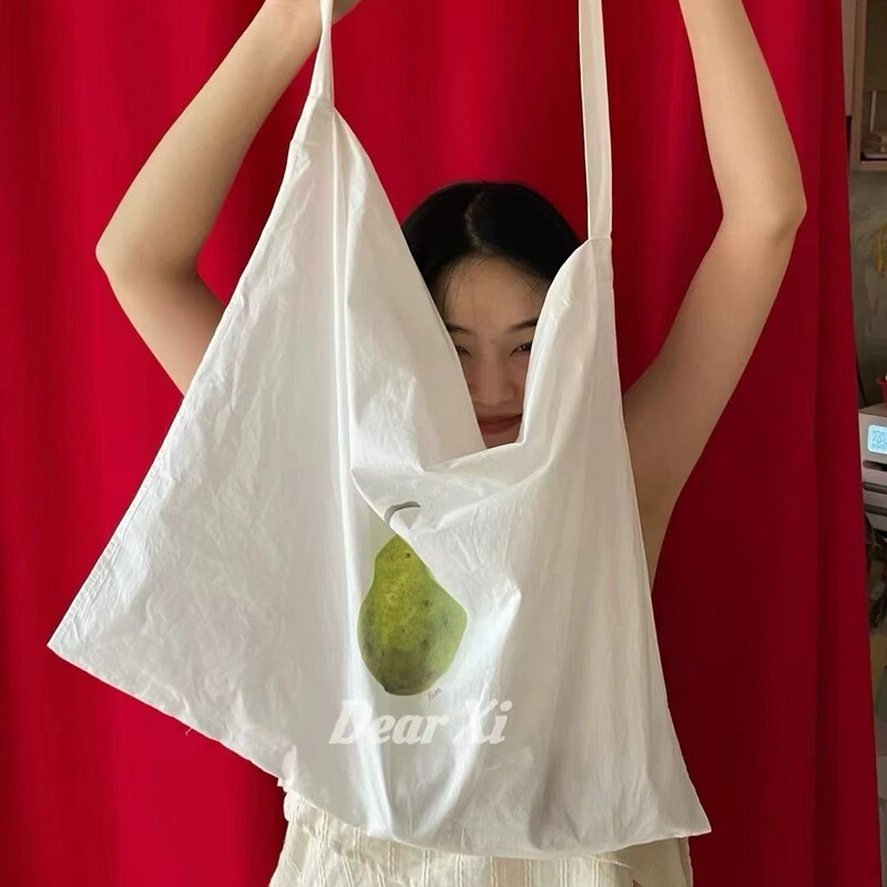 Buqle Dear Korean Versatile Duck Pear Print Bag Fashion Versatile Lightweight Shoulder Bag Women's Bag 0801