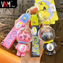 创意头罩猫咪钥匙扣趣味太空猫咪挂件包包配饰精致情侣小礼品批发