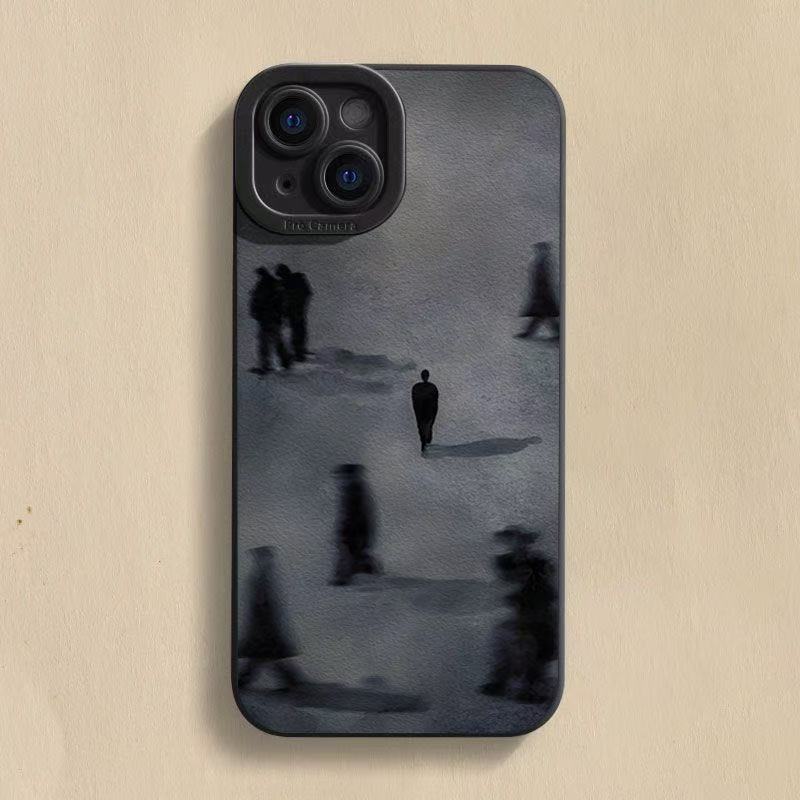 Arte europeo y americano para iphone16pro funda para teléfono móvil Apple 15 anti-caída 14 transfronterizo 13promax nuevo 12x