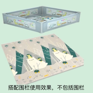 加工定制XPE爬行垫加厚双面印花可折叠家用宝宝游戏垫婴儿童爬行