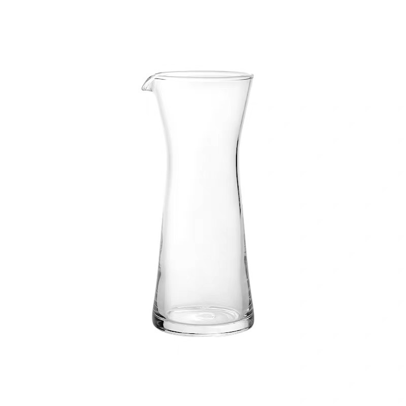 Juego de café de un solo producto de estilo japonés, café con leche, exquisito, transparente, simple, resistente al calor, taza de vidrio pequeña, olla para compartir café