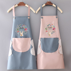 廠家批發圍裙時尚韓版圍裙防水防油家務圍裙可擦手廚房圍腰定做