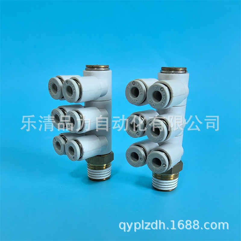 万向弯头KQ2ZT04/06/08/10/12-01NS-02NS-03NS-04NS三个双管型SMC